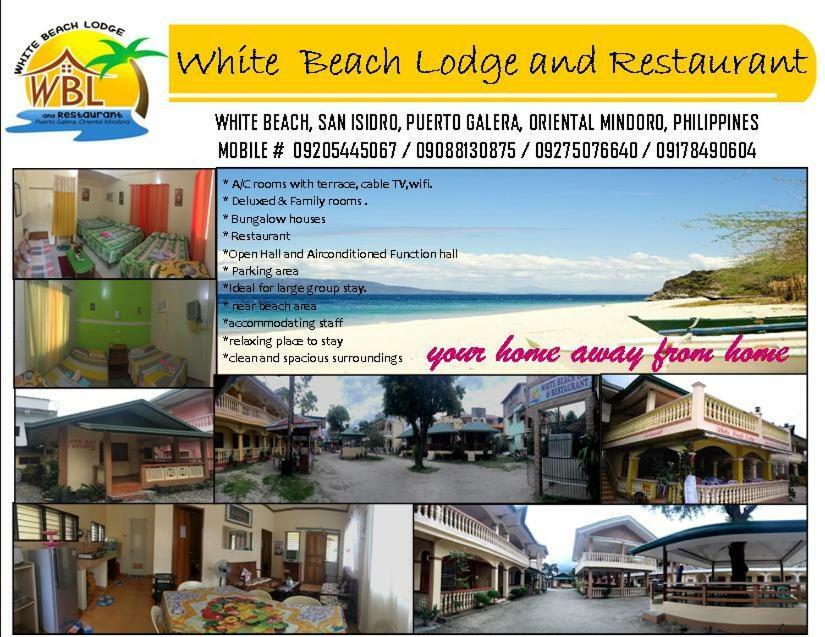 White Beach Lodge&Restaurant Puerto Galera Exterior foto